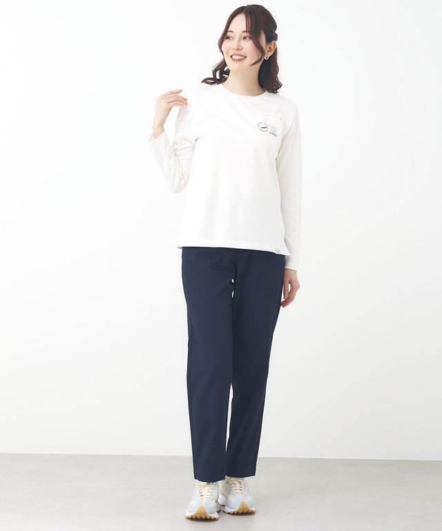 クルーネック ポケット カットソー【ウガンダオーガニックコットン】