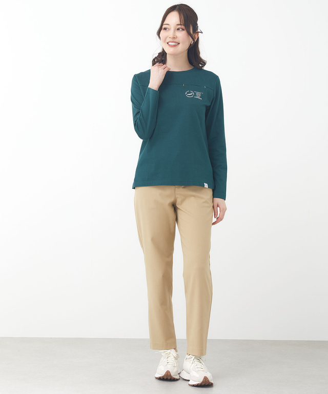 クルーネック ポケット カットソー【ウガンダオーガニックコットン】