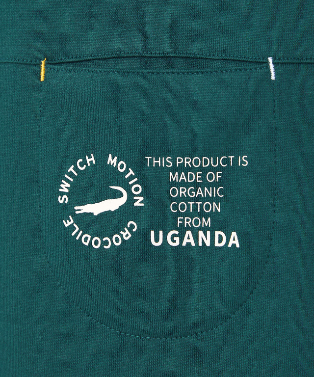 クルーネック ポケット カットソー【ウガンダオーガニックコットン】