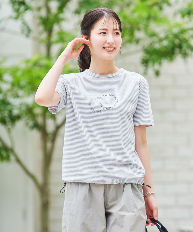 ロゴリング プリント Tシャツ