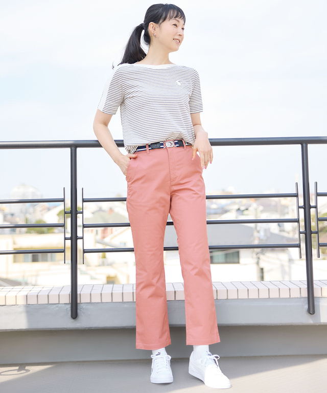 スノーコットン ボーダー Tシャツ【接触冷感】