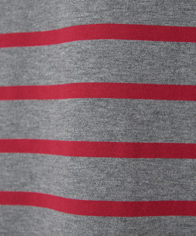 ハイネック ボーダー カットソー