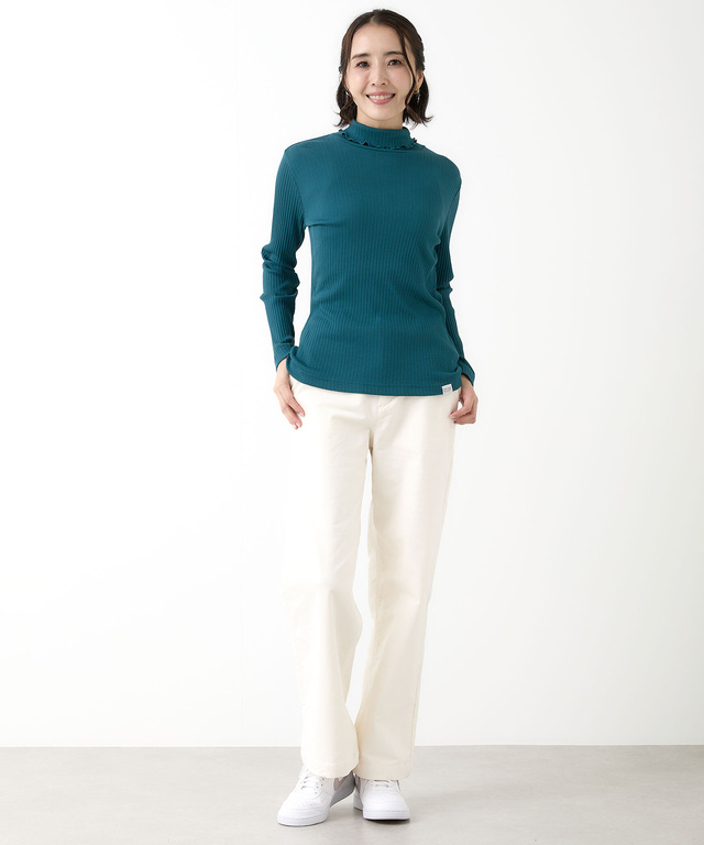 メロー ハイネック カットソー