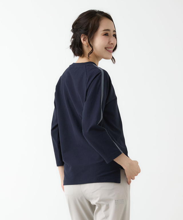 裏毛 七分袖 カットソー