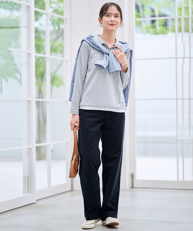 ピケ 配色デザイン ポロシャツ