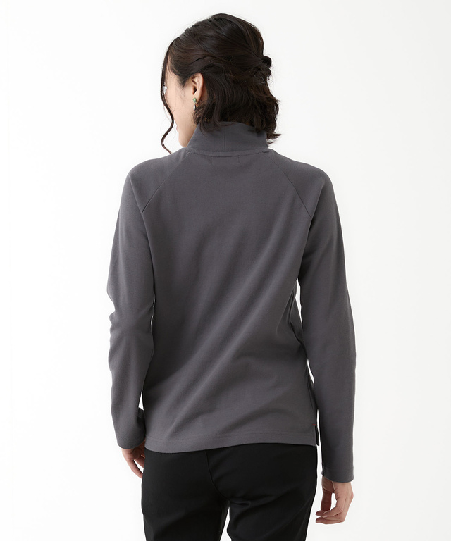 スムース ハイネック カットソー 【ウガンダ オーガニック コットン】