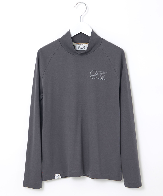 スムース ハイネック カットソー 【ウガンダ オーガニック コットン】