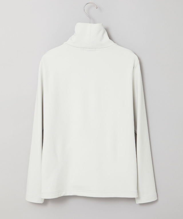 裏起毛 アーガイル ハイネックカットソー