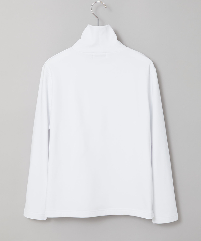 裏起毛 アーガイル ハイネックカットソー