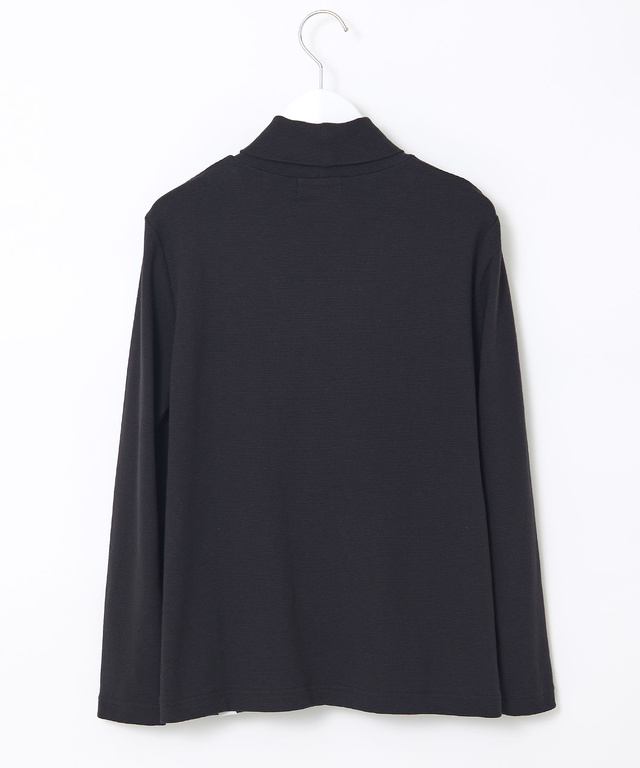 リブ タートルネック カットソー