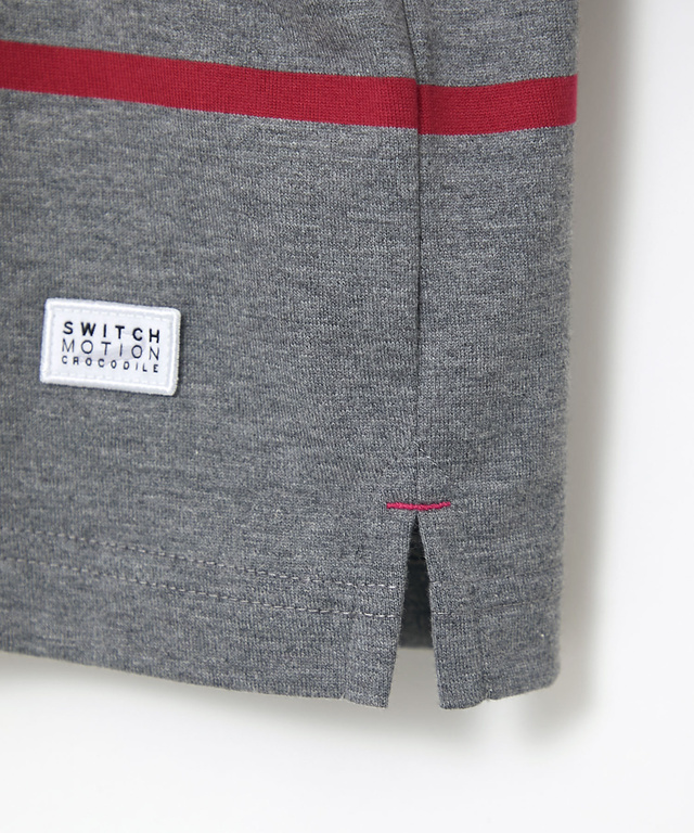 天竺 ボーダー クルーネック カットソー