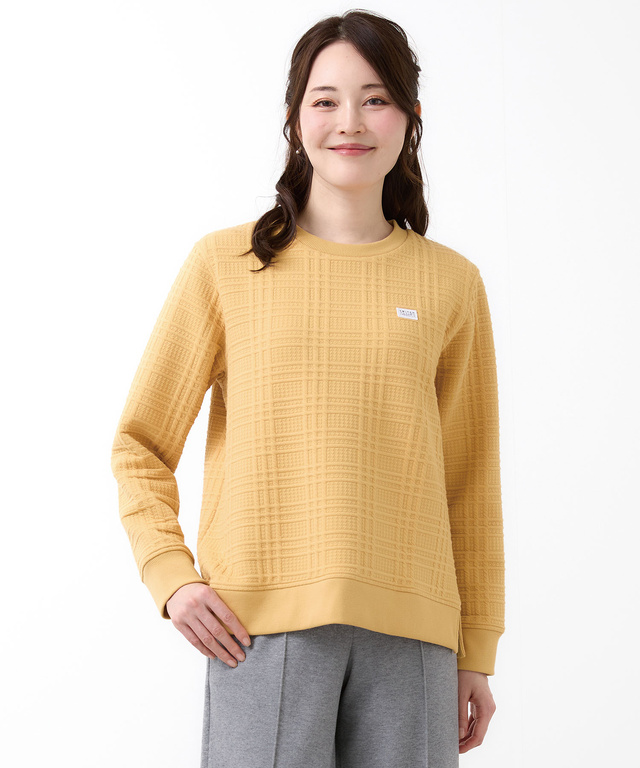 ブリスター チェック柄 トレーナー