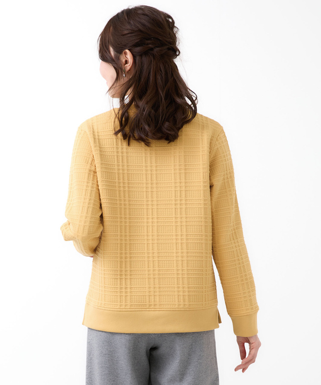 ブリスター チェック柄 トレーナー