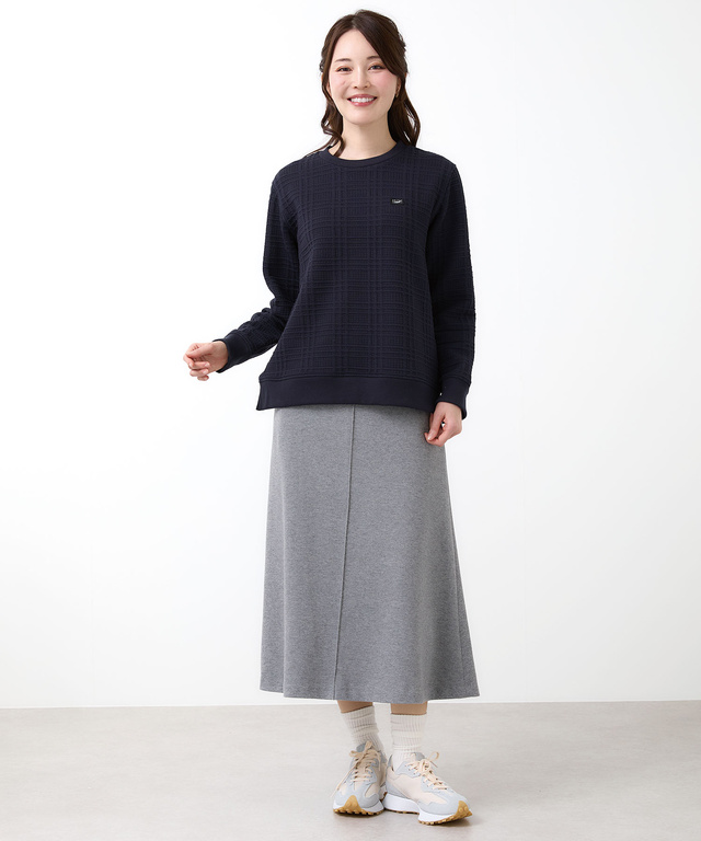 ブリスター チェック柄 トレーナー