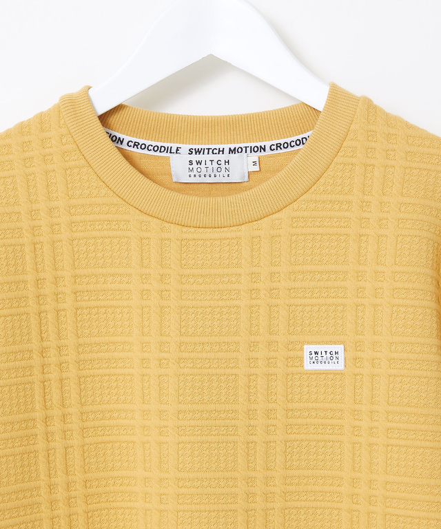 ブリスター チェック柄 トレーナー