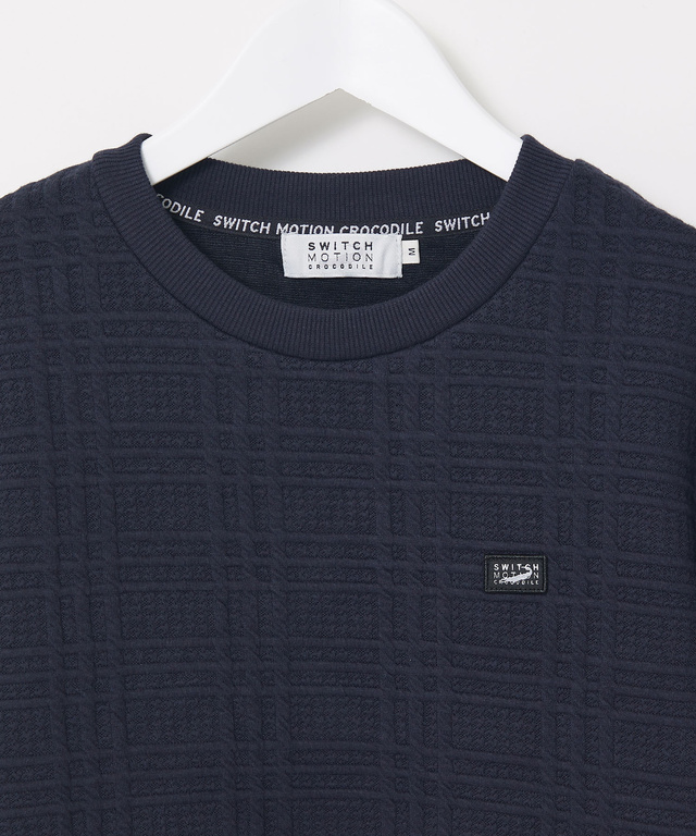 ブリスター チェック柄 トレーナー