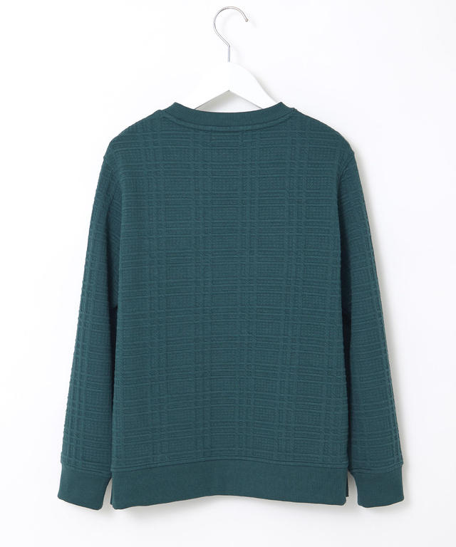 ブリスター チェック柄 トレーナー