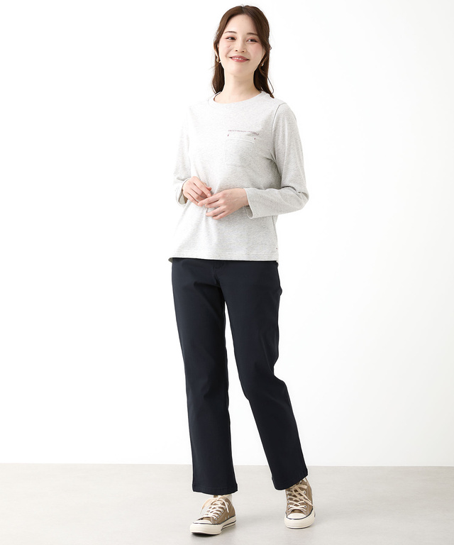 プレート 天竺 ポケットデザイン カットソー