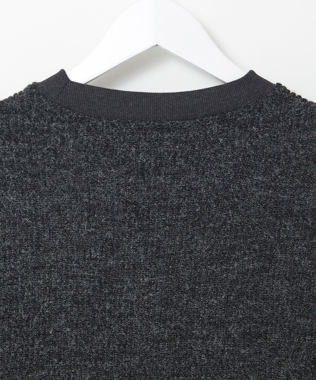 ニット風 クルーネックトレーナー