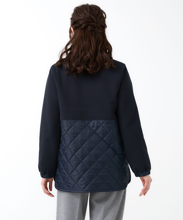 鹿の子 ドッキング キルトジャケット