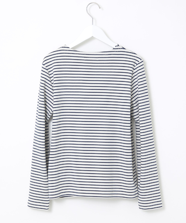 スムース ボーダー ロングTシャツ 