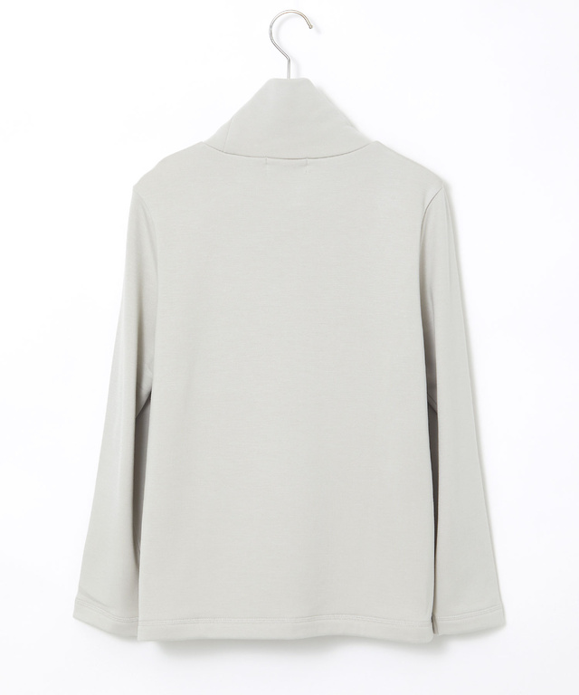 裏起毛 ハイネック カットソー