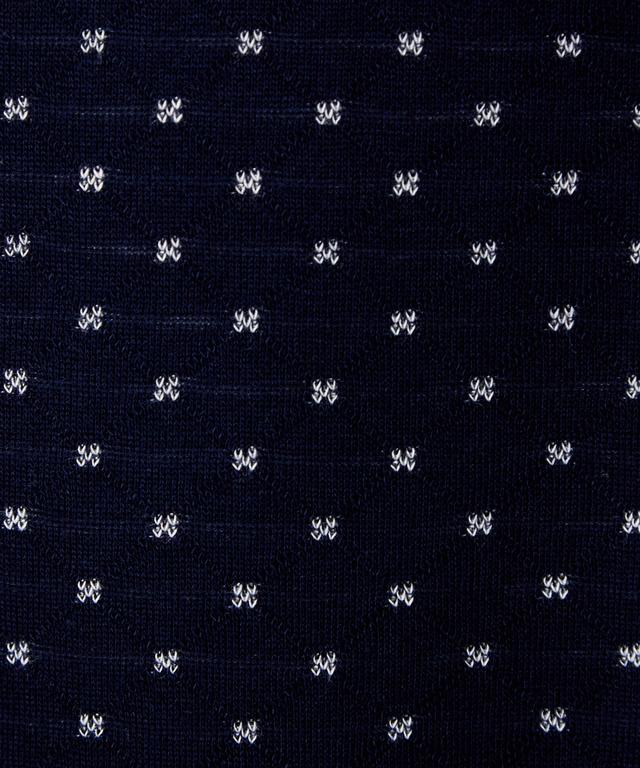 ドット柄 ジャカード カットソー