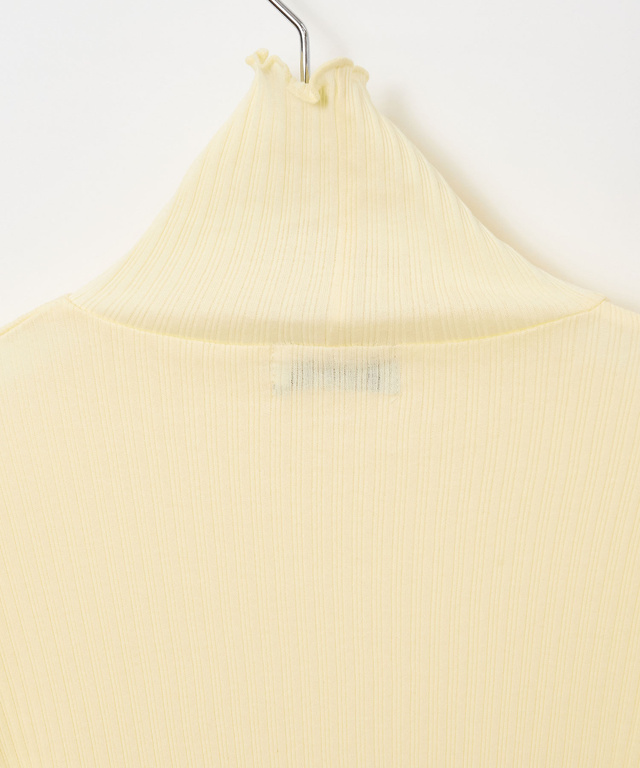 リブ メロー ハイネックカットソー