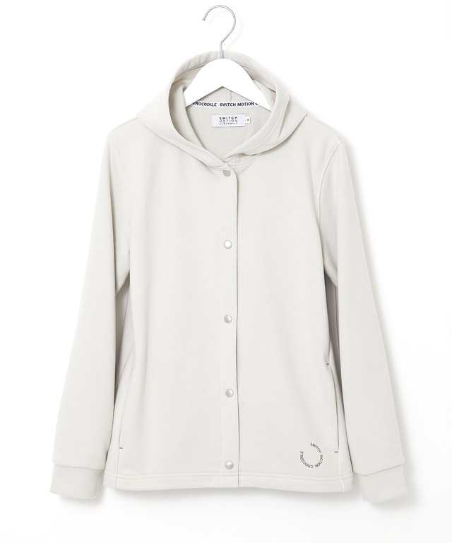 微起毛 裏毛 スナップボタン パーカー