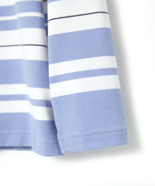 天竺 パネルボーダー カットソー