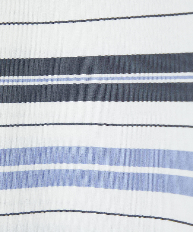 天竺 パネルボーダー カットソー