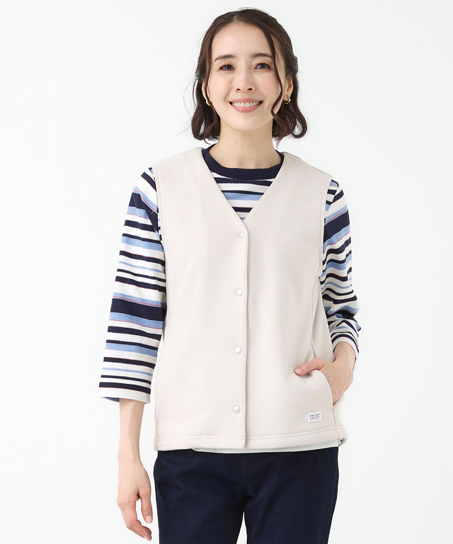 裏毛 微起毛 カットベスト