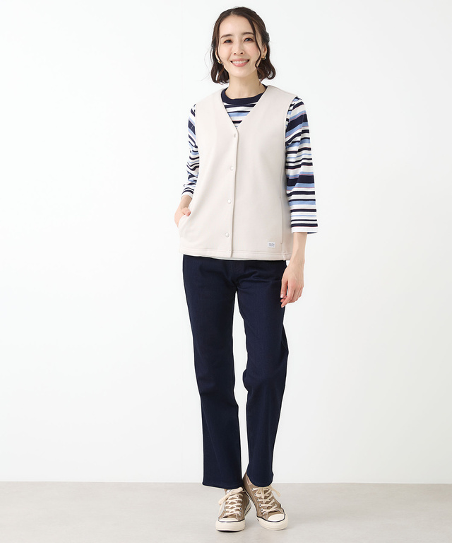 裏毛 微起毛 カットベスト