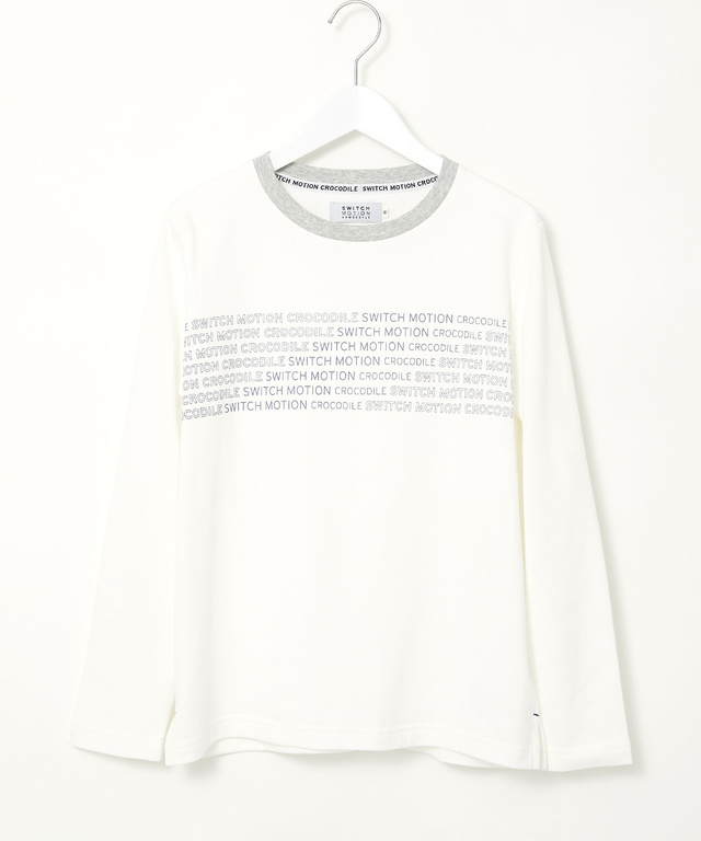 裏毛 ロゴプリント クルーネック カットソー