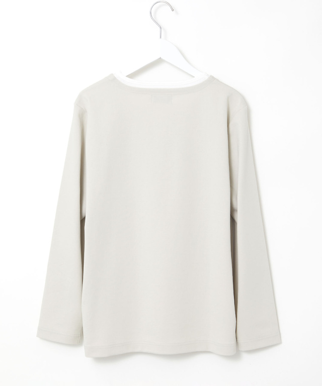 ストレッチポンチ レイヤード風 カットソー