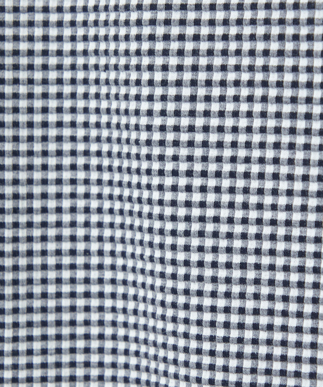 ギンガム ハイネック カットソー