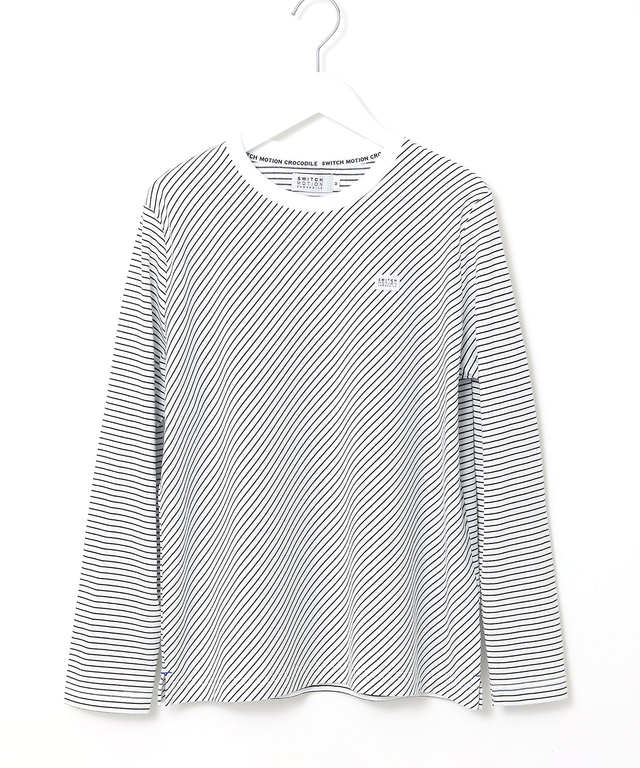 天竺 バイヤスボーダー 長袖Tシャツ