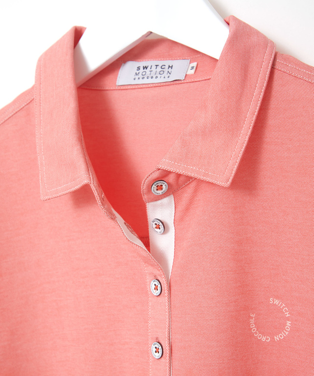 ダンガリー風 鹿の子 ポロシャツ