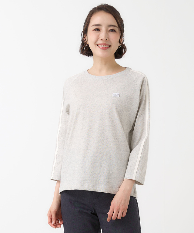 プレーティング天竺 テープライン Tシャツ【吸汗速乾】