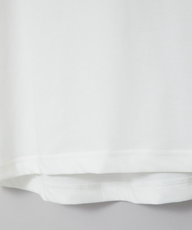 プレーティング天竺 リブ切り替え Tシャツ【吸水速乾】