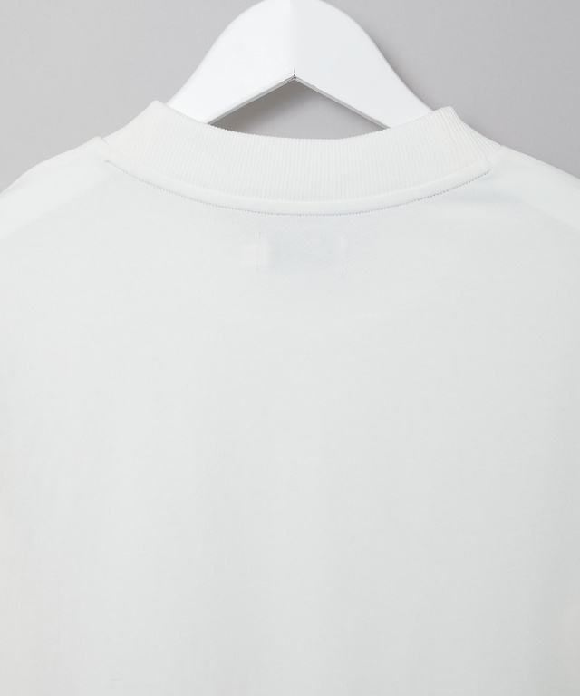 プレーティング天竺 リブ切り替え Tシャツ【吸水速乾】