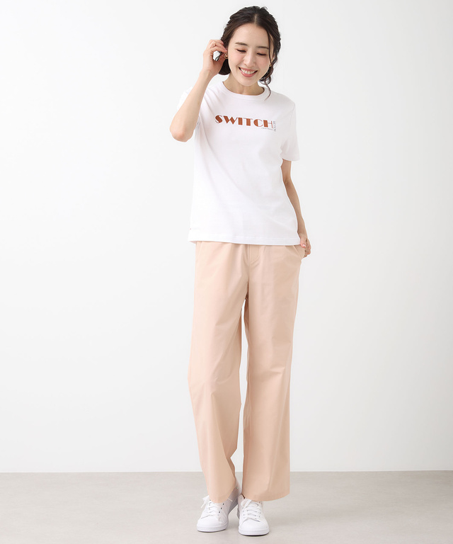 スムース ロゴプリント Tシャツ