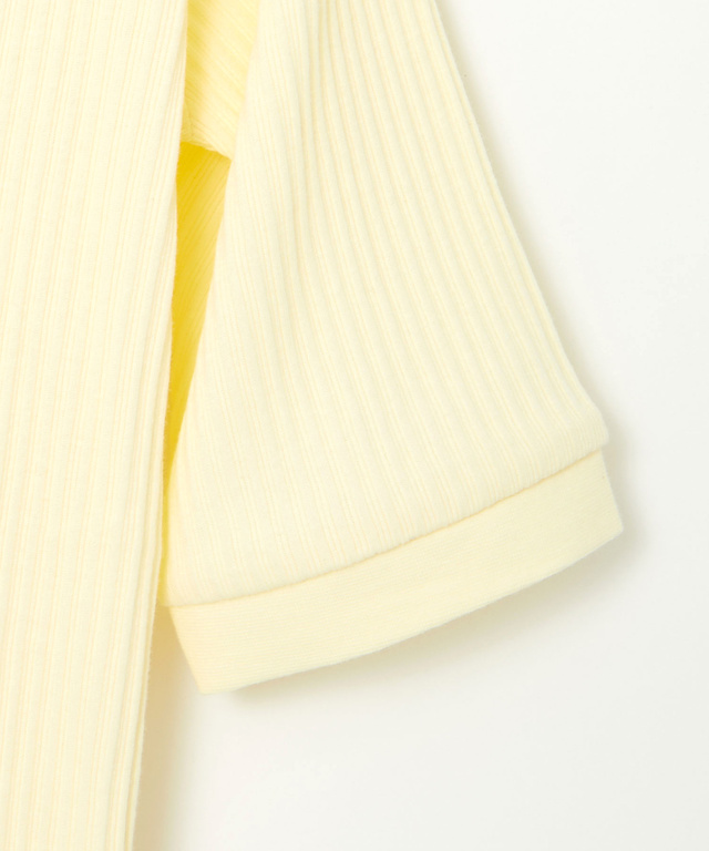 シアーストライプ クルーネック カットソー