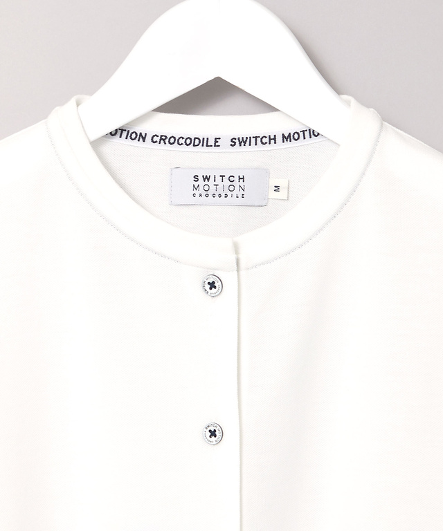 スノーコットン クルーネック カーディガン【接触冷感】