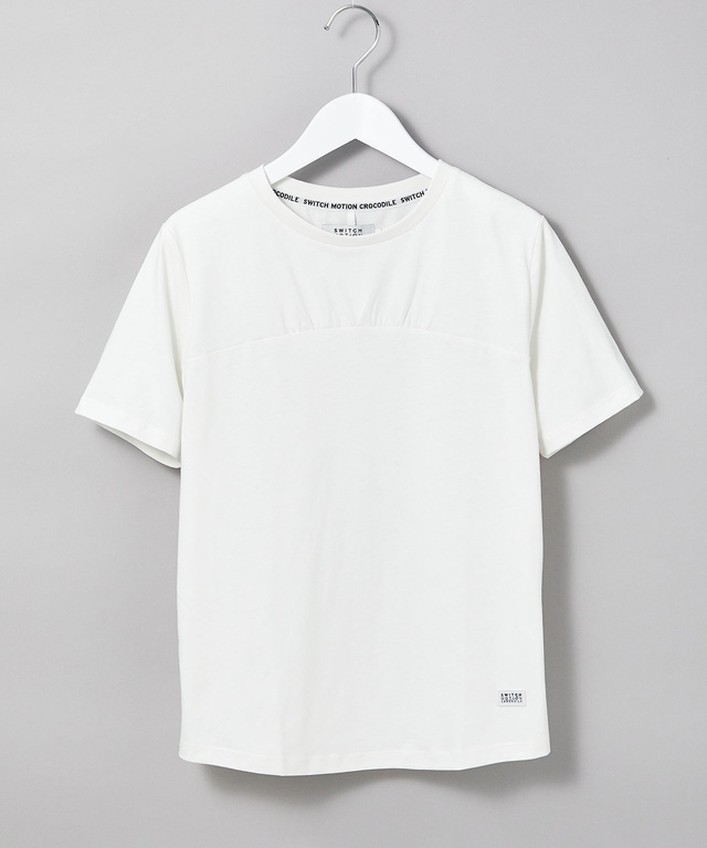 スノーコットン フロントギャザー Tシャツ【接触冷感】