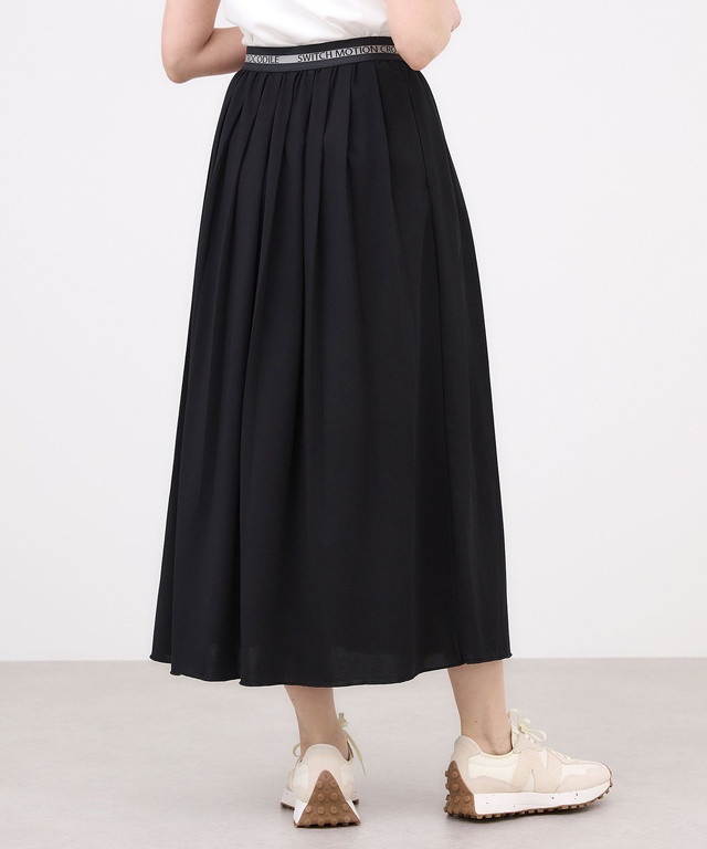 プレーティング天竺 プリーツ スカート【接触冷感】