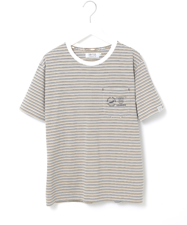 天竺 ボーダー Tシャツ【ウガンダ オーガニック コットン】