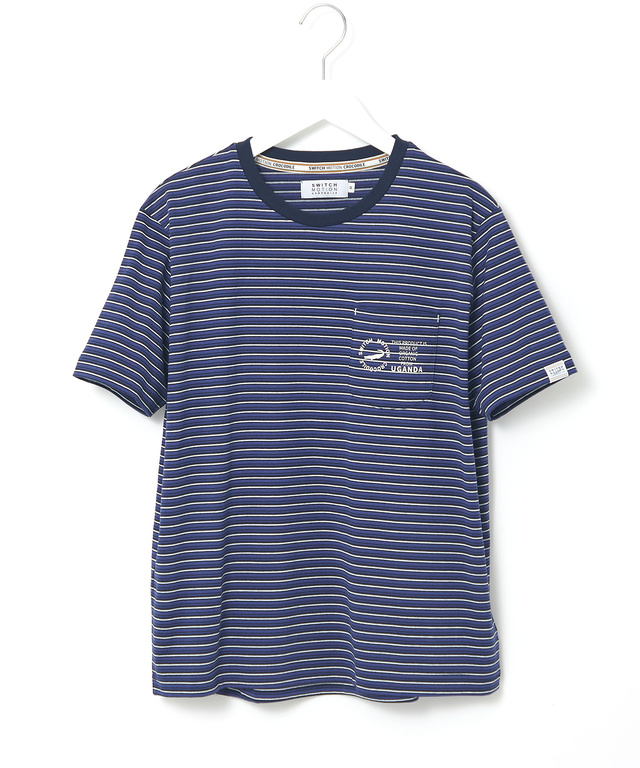 天竺 ボーダー Tシャツ【ウガンダ オーガニック コットン】