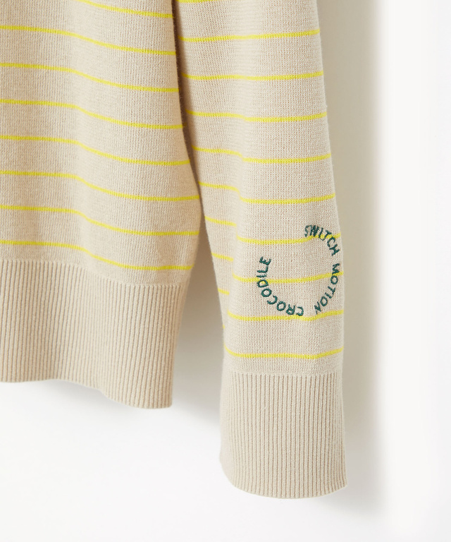 タートルネック 配色 ニット【手洗いOK】