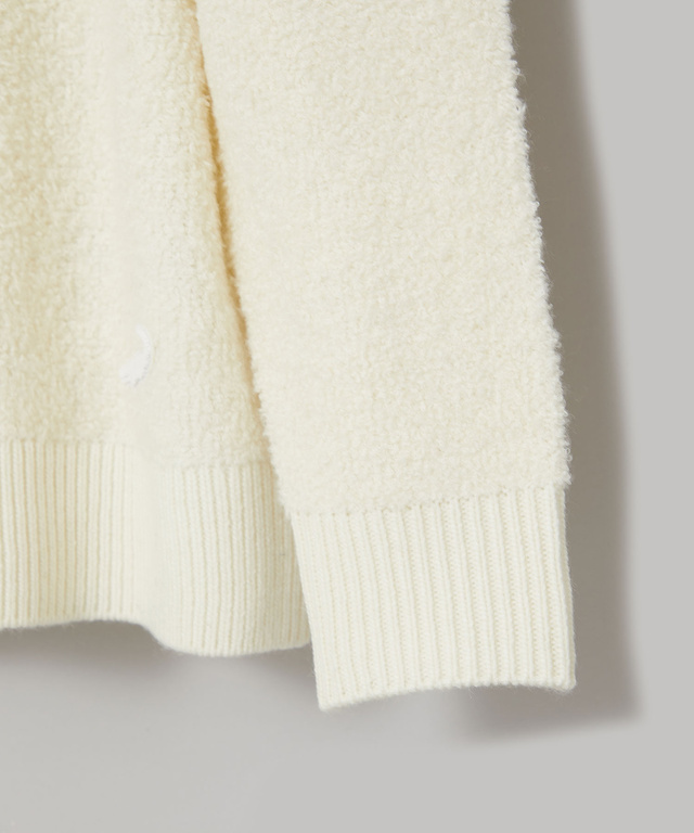 ブークレー ジップ ニットアウター